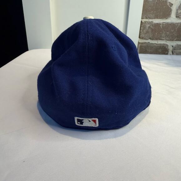 Vintage LA Los Angeles Dodgers New Era 59Fifty Fitted Hat 7-3/8 On-Field Cap - Picture 6 of 7